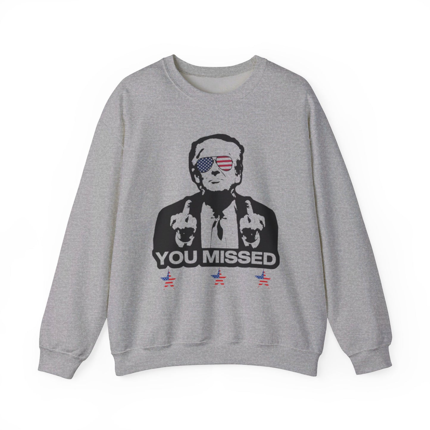 Trump You Missed - Unisex Heavy Blend™ Crewneck Sweatshirt