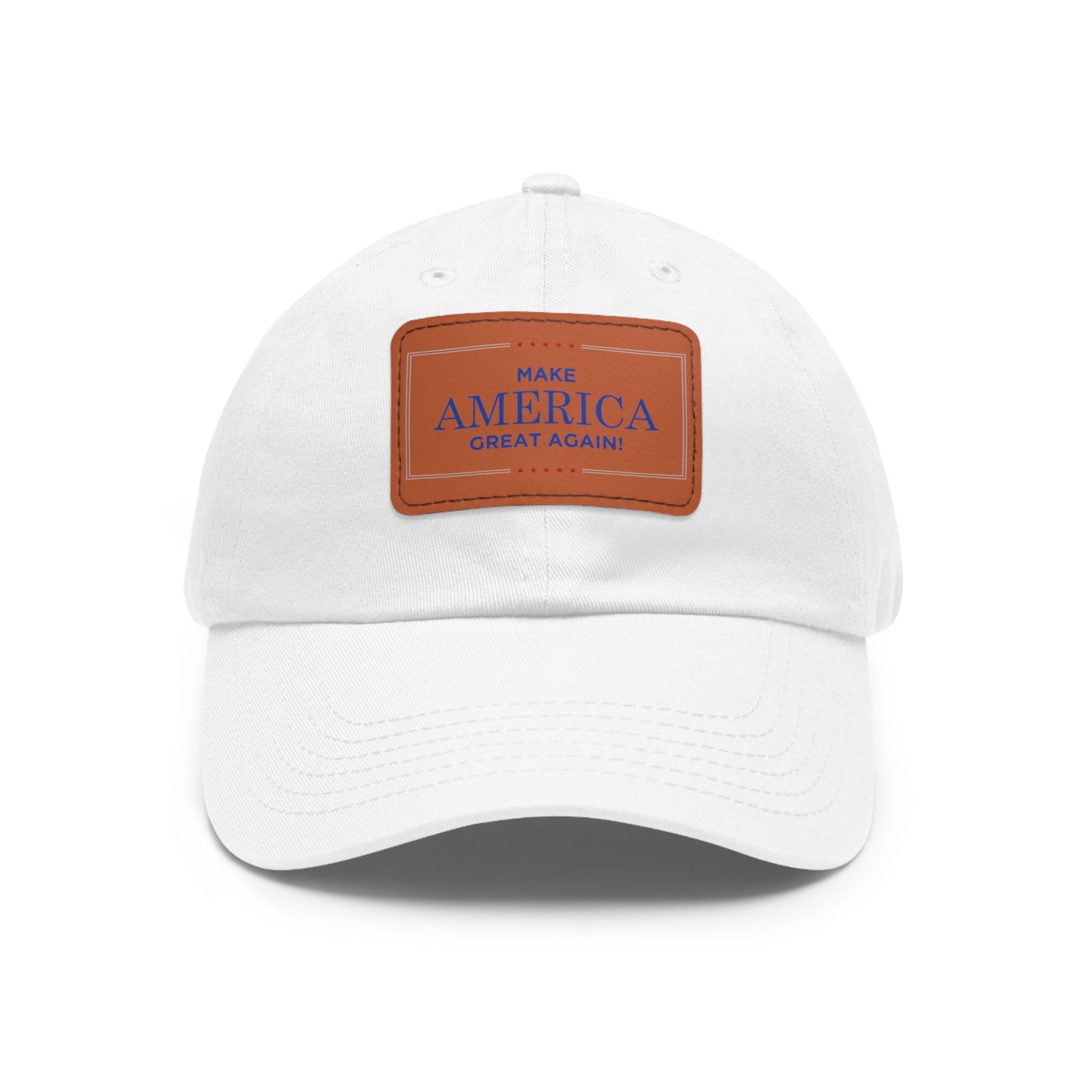 MAGA - Dad Hat with Leather Patch