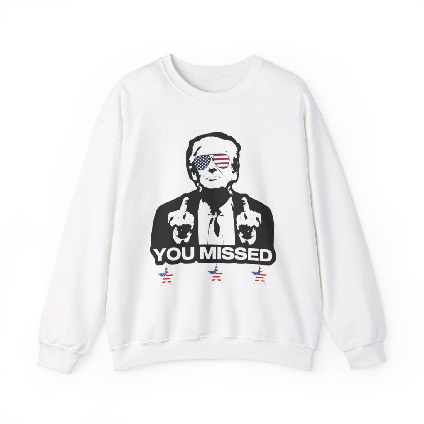 Trump You Missed - Unisex Heavy Blend™ Crewneck Sweatshirt