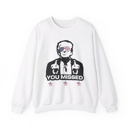 Trump You Missed - Unisex Heavy Blend™ Crewneck Sweatshirt